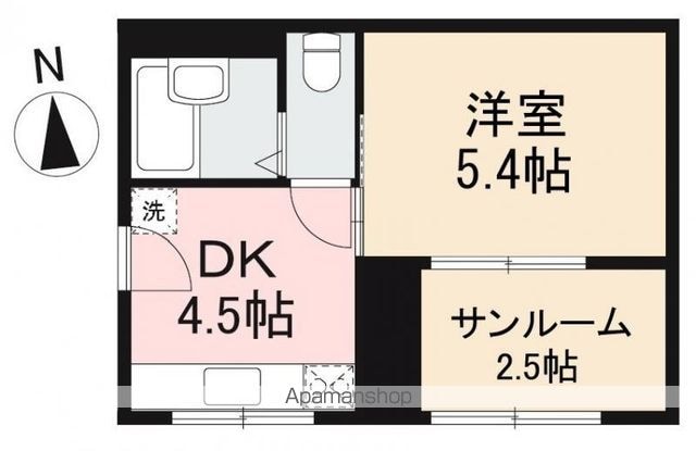 ＬＵＣＹ（ルーシー）[1DK/28.8m2]の間取図