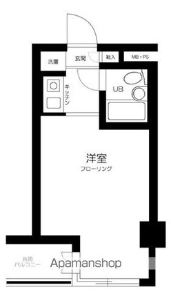 プラザ阿佐ヶ谷[1R/16.6m2]の間取図