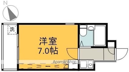 広島県広島市南区出汐１丁目[1K/20m2]の間取図