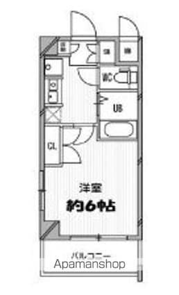 東京都杉並区堀ノ内３丁目[1K/20m2]の間取図