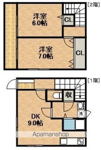 テラスハウスはなみずき二丁目の間取り写真