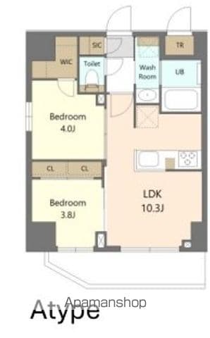 SーRESIDENCE浅草CLARITYの間取り写真