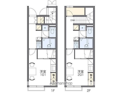 レオパレスルミエール明神[1K/23.61m2]の間取図