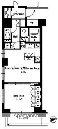 パークアクシス文京ステージ[1LDK/50.76m2]の間取図