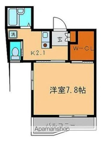 KSFLAT白金台の間取り写真