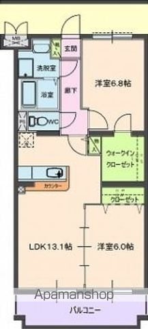 エスペランサA&Kの間取り写真