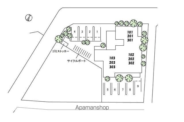 Ｍａｉｓｏｎ　ｄｅ　Ｃｏｌｌｉｎｅ[2LDK/62.27m2]の配置図