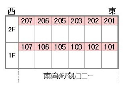 セイカハウス[1K/21.12m2]の配置図