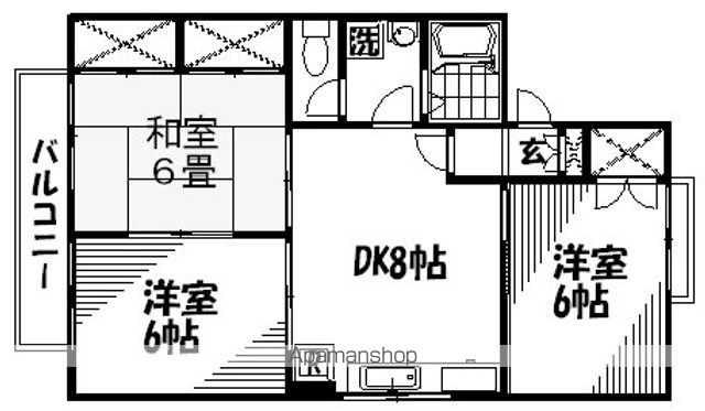ドミール土井 B棟の間取り写真