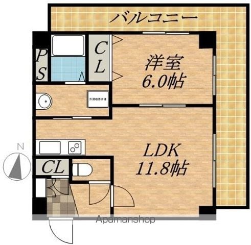 ティアラタワー中島倶楽部の間取り写真