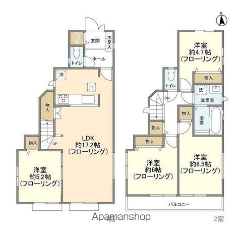 【あきる野市野辺の戸建ての間取り】