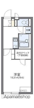 レオネクスト松山インターⅢ[1K/26.08m2]の間取図