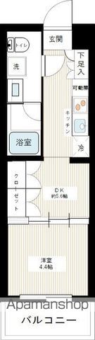 セジョリ板橋坂下Ⅱ[1DK/25.81m2]の間取図