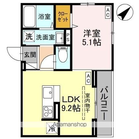 三郷1丁目DーROOMの間取り写真