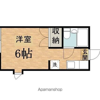 モンシャトー藤[1K/17.37m2]の間取図