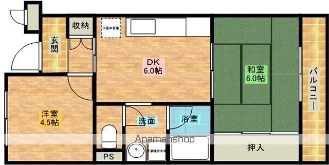 ロイヤルコーポ忠岡の間取り写真