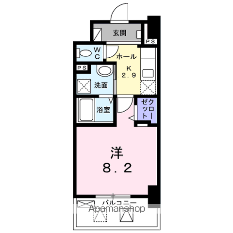 メルベージュ岸の間取り写真