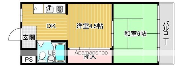カーサオカザキの間取り写真