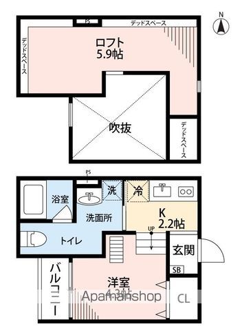 ATTIC堺の間取り写真