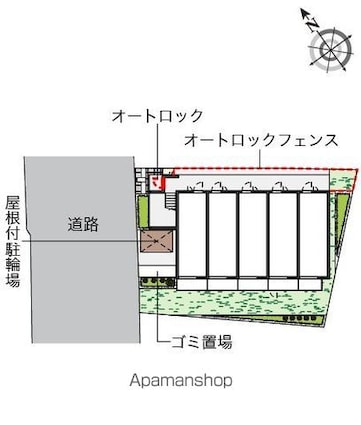 クレイノ亀戸[1K/21.11m2]の配置図