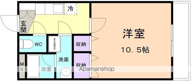 和歌山県和歌山市今福４丁目[1K/32m2]の間取図