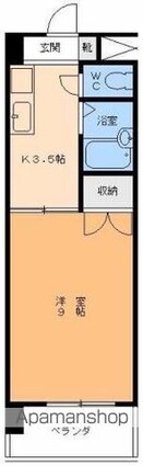 サニーハイツみゆき[1K/27m2]の間取図