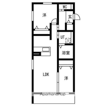 千種区御影町１丁目マンション[2LDK/54.66m2]の間取図