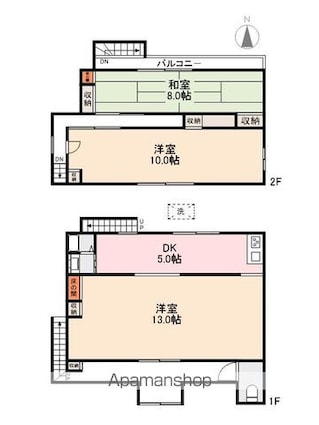 松福町戸建[3DK/92.53m2]の間取図