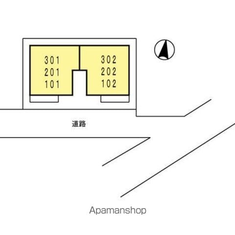 ジョリシャンブルⅡ 302 ｜ 大阪府大阪市東成区中本２丁目8-13（賃貸アパート1R・3階・24.23㎡） その13