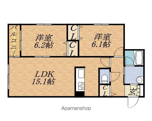 CASA MIYANOMORIの間取り写真