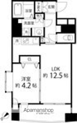レニール本駒込[1LDK/40.2m2]の間取図