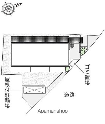 レオネクストラフテル西台[1K/20.49m2]の配置図