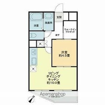 駒込コーポビアネーズ[1LDK/36.78m2]の間取図