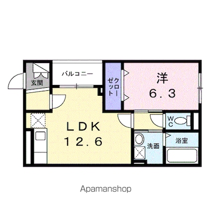 ＪＭ高円寺南[1LDK/46.31m2]の間取図