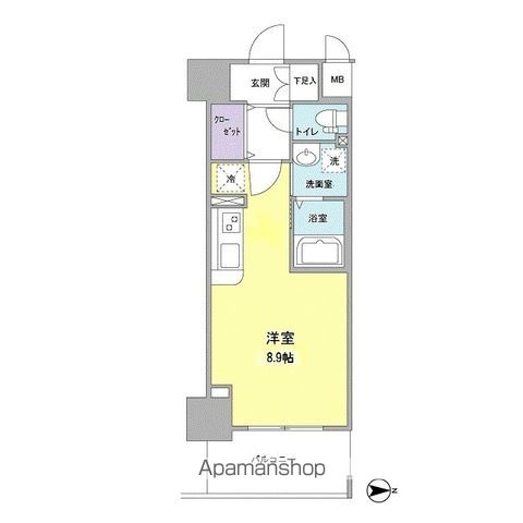 大阪市北区西天満のマンションの間取り