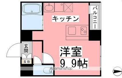 大手町ジョア[1R/22.25m2]の間取図