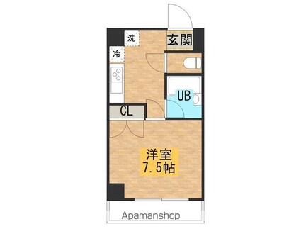 ラ・コール栄５[1K/23.8m2]の間取図