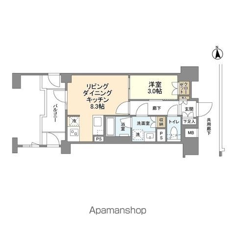 レーベン京都河原町の間取り写真