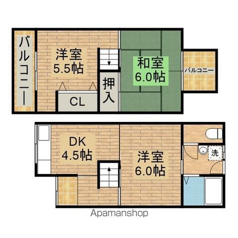 浜寺船尾町西2丁テラスの間取り写真