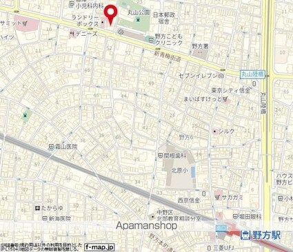 ルーブル野方伍番館[1K/20.52m2]の配置図