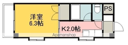 グランピアＨＯＭＥＮ[1K/23.46m2]の間取図