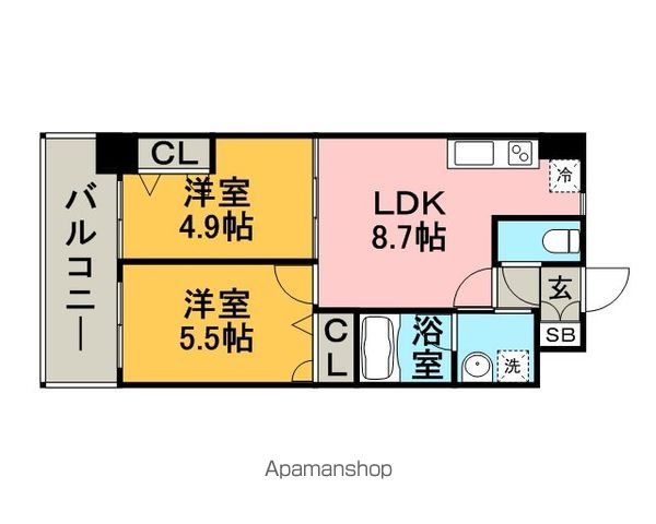 【プレスタイル博多ＥＡＳＴの間取り】