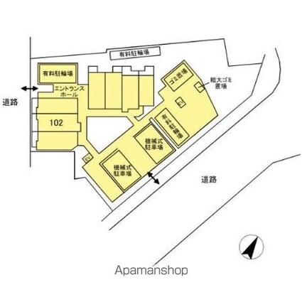 プレミスト金町[2LDK/55.9m2]の配置図
