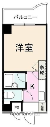 メゾン・ド・栗林公園[1R/18m2]の間取図