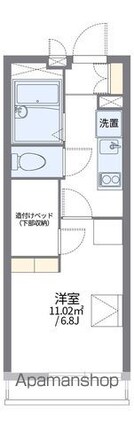 レオパレス有朋[1K/19.87m2]の間取図