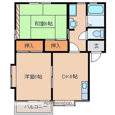 ファミールFの間取り写真