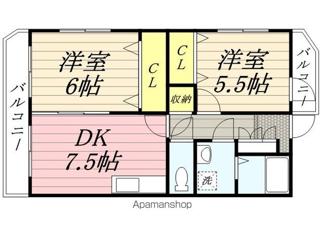アンシャルル豊中の間取り写真