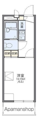 レオパレス西陵[1K/19.87m2]の間取図