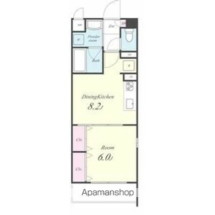 アイボリー[1LDK/35.54m2]の間取図