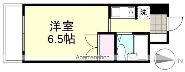 岡山県倉敷市吉岡[1K/17.58m2]の間取図